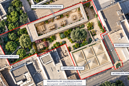 Antica Abitazione con annesso Locale e giardino in vendita ad Ugento centro